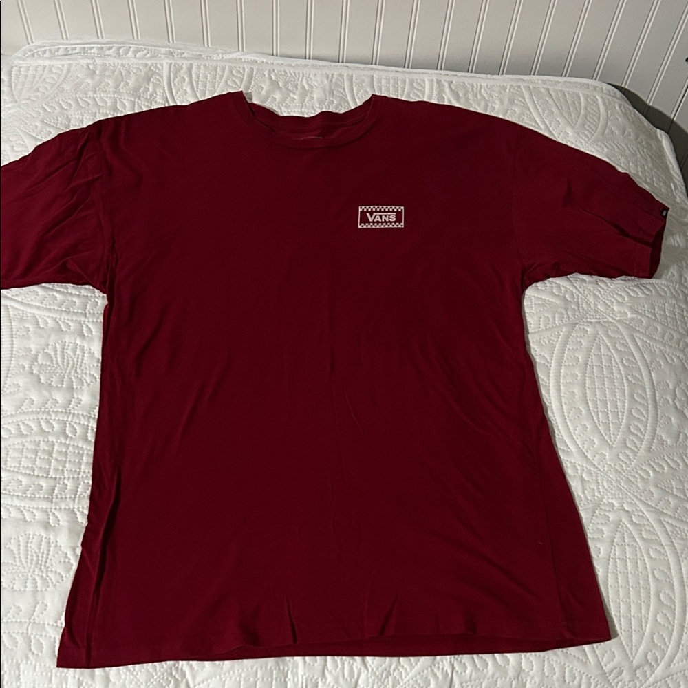 Vans Men's Burgundy Short Sleeve Tee